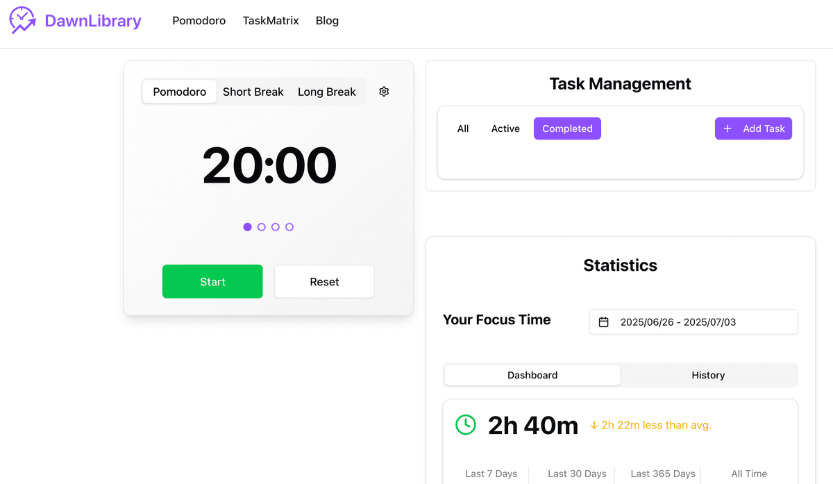DawnLibrary, Master Your Time, Elevate Your Growth